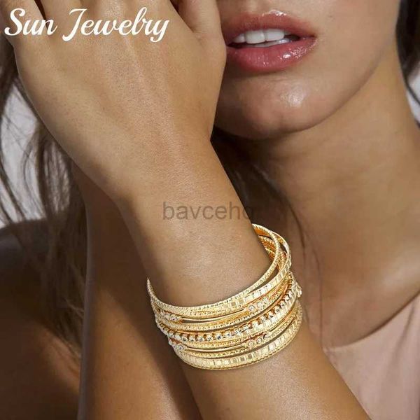 Bracelet en métal grand cercle Bracelet indien Bijoux Party favorable Bracelet bracelet en argent texturé vintage Femme 240411