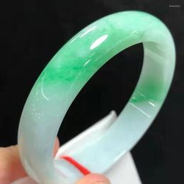 Bangle nieuwste natuurlijke Jadeite Hoge kwaliteit Emerald Jade Bracelet Decoratie Handaccessoires Exquise sieraden Gift ambachten