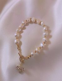 Joya de brazalete de joya de joyas de perlas Cultura de moda ajustable de moda Ajuste exquisito de damas hechas a mano Girl Mother GW6900Ban1987158