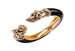 Bracelet Léopard Panthère Femmes Bracelets Animaux Jaguar Manchette Bijoux Femme Multicolore Cristal Résine Or Cadeau De Fête Pulseras6323054