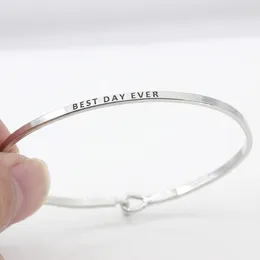 Bracelet avec lettre «DAY EVER», sur mesure, bijoux de haute qualité, cadeau spécial pour vous, YP6451, meilleures ventes
