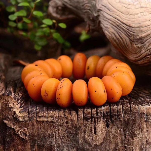 Bangle Live Show Baltic Old Bracelet Bracelet Amber Barrel Beads Cake for Men and Women