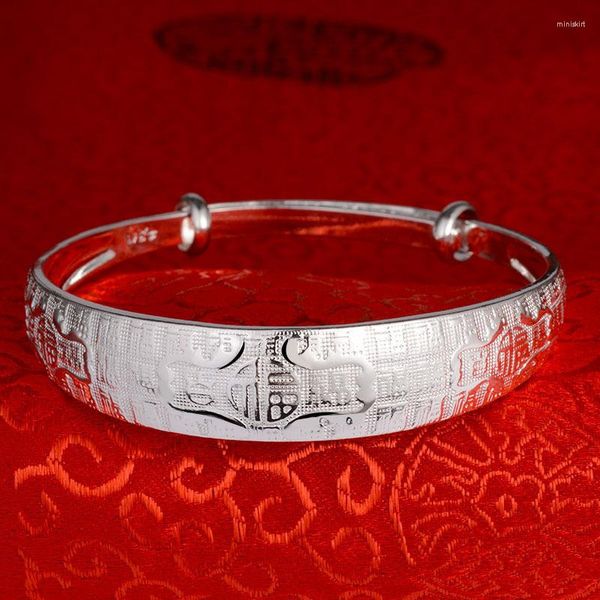 Bracelet porte-bonheur charme bracelets pour femme 24 K entièrement argent or fabriqué Direct chinois chauve-souris Style femme Bracelet