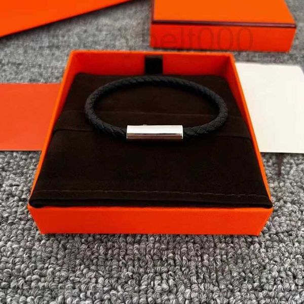 Bangle Luxe armband Designer Lady Swift kalfsleer gevlochten klassiek paar dezelfde stijl zilver vergulde armband QKYI