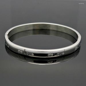 Bangle luxe klaverstijl damesjuwelen 316L roestvrij staal modearmbanden en liefde groothandel geschenken