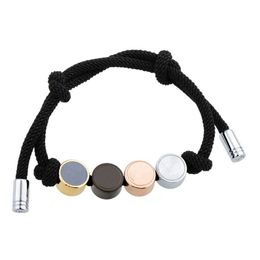 Bracelet De Luxe Designer Bracelet Amour Hommes Femmes Charmant Amitié Amoureux En Acier Inoxydable Perlé Réglable 6 Couleurs Yoga Couple28 Dh43K