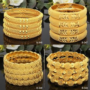 Bracelet de luxe Dubai couleur or Bracelets pour femmes 24K plaqué indien africain Bracelets charme mariage éthiopien arabe main bijoux 231013