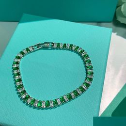 Bangle Luxyrys Designers Natural Birmese Bangles Green Jade kralen Bracelet Women Stone Sieraden Gemstone Gift Handmade Strand Bracele Dhsiu