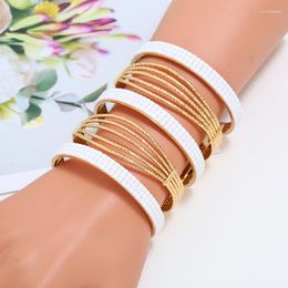 Armband LZHLQ 2023 Mode Maxi Metalen Armbanden Vrouwen Trendy Hars Mozaïek Kristallen Armband Gladde Brede Opening Verstelbaar