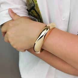 Bangle MANILAI alliage déclaration manchette Bracelet bracelet pour femmes gros gros Bracelets couleur or Manchette mode bijoux accessoires 231020