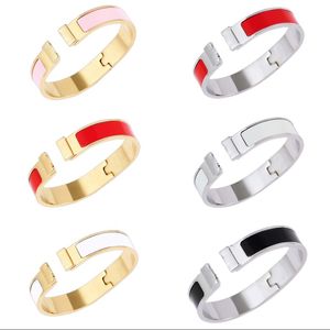 Bangle Men Bracelet Designer dames sieraden armbanden 2022 roestvrij staal Gold Buckle modeontwerp accessoires verzilverde multi -kleuren manchet bangle
