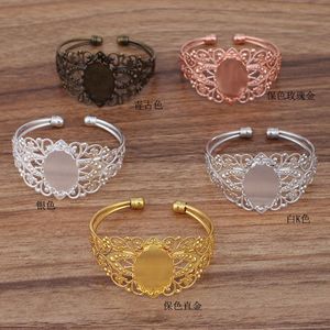 Bangle metalen haaraccessoires armbandinstellingen sieraden zorgen voor doe -het -zelf handgemaakte trendy vintage klassieke materialen