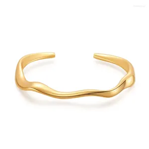 Bracele de style minimaliste lignes irrégulières bracelet torsadé bracelet bijoux femme bijoux pour les femmes