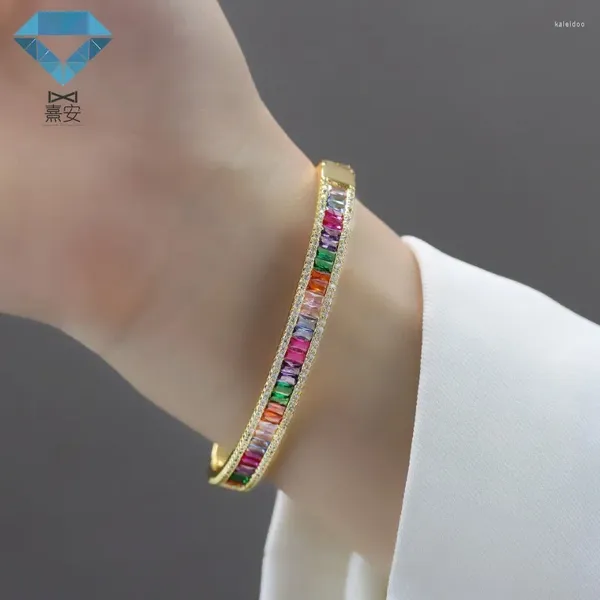 Bracelet zircon de couleur mixte brace