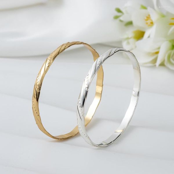 Brazalete de moda argelina marroquí, pulsera de diseño de Metal para mujer, joyería árabe elegante de lujo para boda