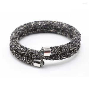 Armband Multi-layer Crystal Pailletten Armband Mode Cirkel Strass Luxe Sieraden Bangles Charm Beacelets Cadeau Voor Vrouwen