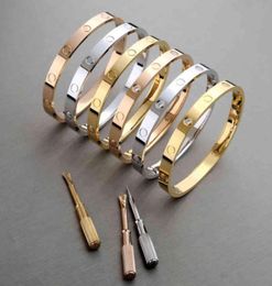 Bangle Nagelarmband Armbanden Love Bangle Schroefarmbanden Armband Pulsera Hombre Bracciali Pulseras Plata Bracciale Lusso Brazalete Designer JON055800894