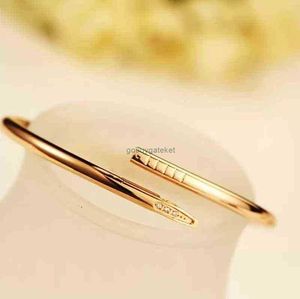 Bangle Nail Bracelet Amour Designer Bijoux Luxueux Classique En Acier Inoxydable Métal Diamant Or Argent Plaque Noeud Manchette Charme for5PXP