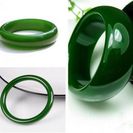 Bracelet naturel 56-62mm 100% jeu vert Jade jadéite bracelet240p