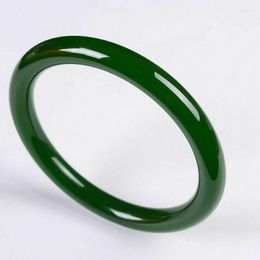 Bracelet naturel 56-64mm vert jaspe Jade Hetian bracelet rond