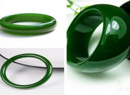 Bangle Natural 5662mm 100 jeux Bracelet Jadeite Jade Green3022322