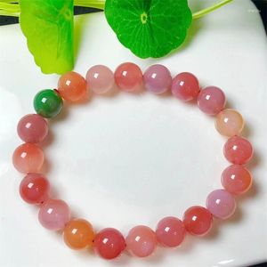 Bangle Natural Agaat Bracelet Square Bead Crystal Healing Stone Mode Gemstone Sieraden Geschenk 1PCS 10mm