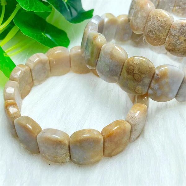 Bracelet Naturel Corail Jade Chaîne Charmes De Luxe Bracalet Mode Personnalisé Hommes Femmes Vacances Cadeau 1 PCS 14x19mm