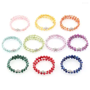 Bangle Natuurlijke Zoetwater Gekweekte Parel Armband Vrouwen Partij Sieraden Geschenken Elegante Armbanden Groothandel Mix Kleuren PB003