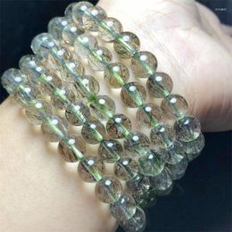 Bangle Natuurlijke Groene Rutielkwarts Armband Fortuin Energie Mineraal String Vrouw Amulet Sieraden Genezing Cadeau 1pcs