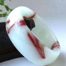 Armband Natuurlijke Jade Goud Zijde Kip Bloed Armband Gift Rode Verbrede Kleur Meisje Hand Sieraden
