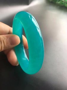 Bangle Natural Precious Green Amazonite armbanden kristalsteen binnendiameter 59 mm voor vrouwen dame