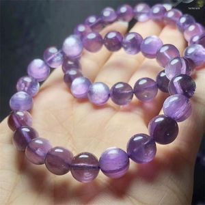 Bracelet Naturel Violet Lépidolite Bracelets Cristal Pierre Précieuse Mode Guérison Chakra Soulagement Du Stress Reiki Bracelet Énergie 1 pcs 9mm