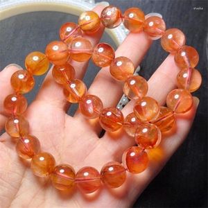 Bangle Natural Red Fire Quartz Hematoïde armband Ronde Bead Crystal Reiki Healing Stone Fashion vrouwelijke sieraden voor vrouwen cadeau 1 stcs 13 mm