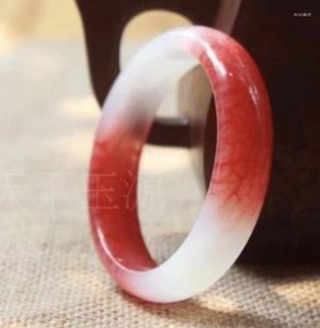 Brazalete de jadeíta roja Natural, joyería de temperamento a la moda, accesorios de gemas, regalos al por mayor