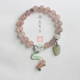Bracelet Bracelet Naturel Rouge Du Sud Perles De Lotus Nanhong Agate Argent Sterling Eau Claire Hetian Jade Anneau Flexible