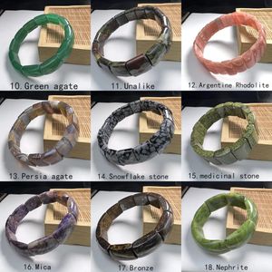 Bracelet Pierre Naturelle Hommes Bracelet Haute Qualité Facettes Cordon Élastique Pierre Quartz Lapis Tourmaline Améthyste Bracelets Bracelets Pour Hommes 231027