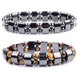 Bracelet Nature Jaune Oeil De Tigre Hématite Perles Bracelet Thérapie Soins De Santé Aimant Men039s Bijoux Charme Bracelets Cadeaux Pour Man1487810