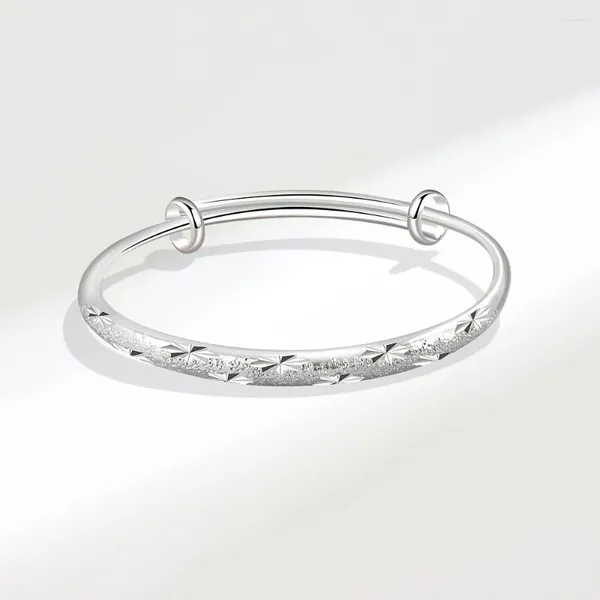 Bracelet NBNB Arrive Brillant Sculpté Étoile Bracelet Pour Femmes Romantique Femelle Réglable Couleur Argent Fille Partie Main Bijoux Cadeau