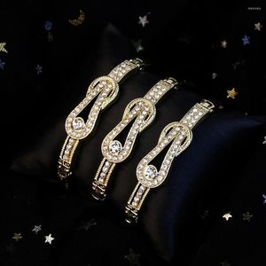 Bracelet Neovisson arc brillant cristal africain pour les femmes aristocratiques bijoux de mariage faits à la main cadeau de mariée