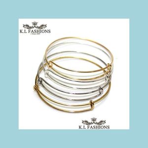 Bracelet Nouvelle Mode Sier Fil D'or Bracelet Bracelet Pour Diy Perles Petit Charme Extensible Usa À La Mode Accessoires En Gros Dr Lulubaby Dhc6U