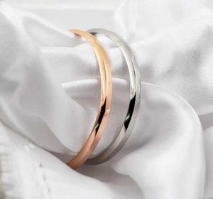 Bangle nieuw luxe ontwerp mode bruiloft sieraden roestvrij staal geschikt voor dw heren geschenken q240506