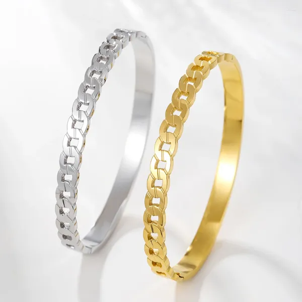 Brangle Niche Design Bracelet Titanium Steel ne se décolore pas les bijoux en acier inoxydable classiques pour femmes