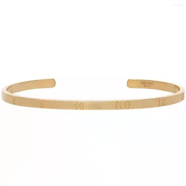 Bracelet numéro Design Mini MM6 Margiela hommes femmes amant cadeau titane acier décontracté Club fête bracelet accessoire