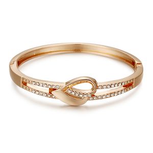 Bracelet en or rose d'origine bracelet pour femmes titane acier non décoloré accessoires avancés bijoux