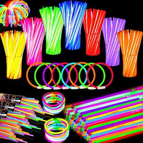 Bangle Party Fluorescence Light Glow Sticks Bracelets Colliers Néon pour le mariage Sticks Glow Bright Colorful Glow Stick