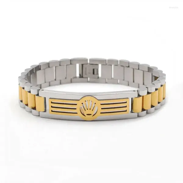 Bracelet personnalité chaîne en acier inoxydable Bracelet hommes Unique classique couronne Punk vent montre mode cadeau de noël