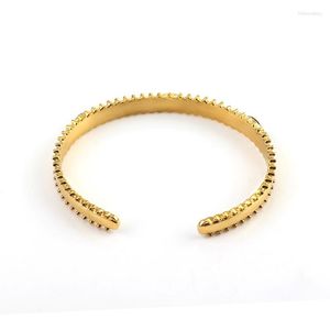 Brazalete personalizable, pulseras clásicas de moda para hombres y mujeres, brazalete con apertura de engranaje de Color dorado, brazaletes, regalos de joyería