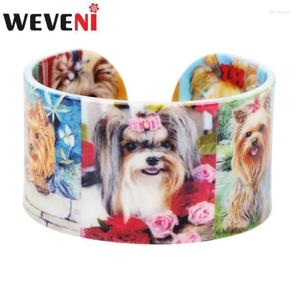 Bracelet En Plastique Floral Shih Tzu Chien Bracelets Bracelets De Mode Artisanat Animal Bijoux Pour Femmes Fille Dames Accessoires SBangle BraceletBangle Lar