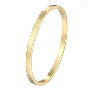 Brazalete con signos y pequeños círculos para niños, pulsera de acero inoxidable, joyería de Color dorado, pulseras para niños, regalos, brazalete Kent22