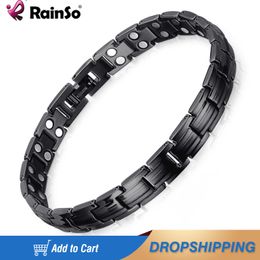 Bracelet RainSo femmes mode bijoux guérison magnétique titane Bio énergie Bracelet bracelets Unique Bracelet femmes bijoux 2020